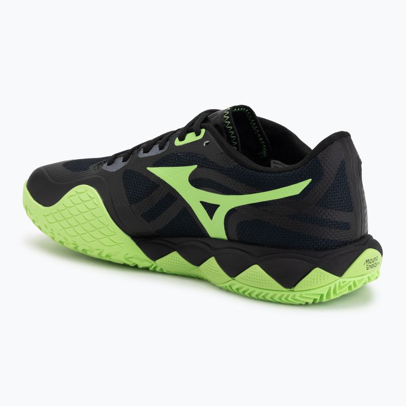 Padelschuhe Mizuno Wave Enforce Tour 2 black/foliage green/glowing ap 3