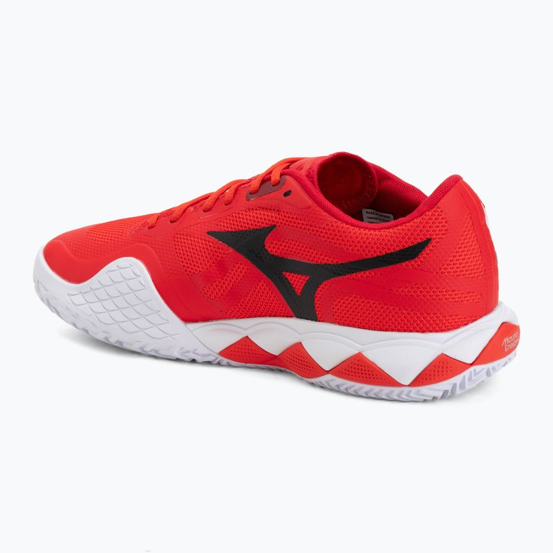 Tennisschuhe Mizuno Wave Enforce Tour 2 CC fiery red/white/sun-dried toma 3
