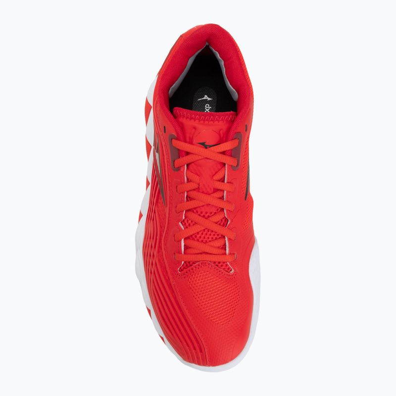 Tennisschuhe Mizuno Wave Enforce Tour 2 CC fiery red/white/sun-dried toma 5