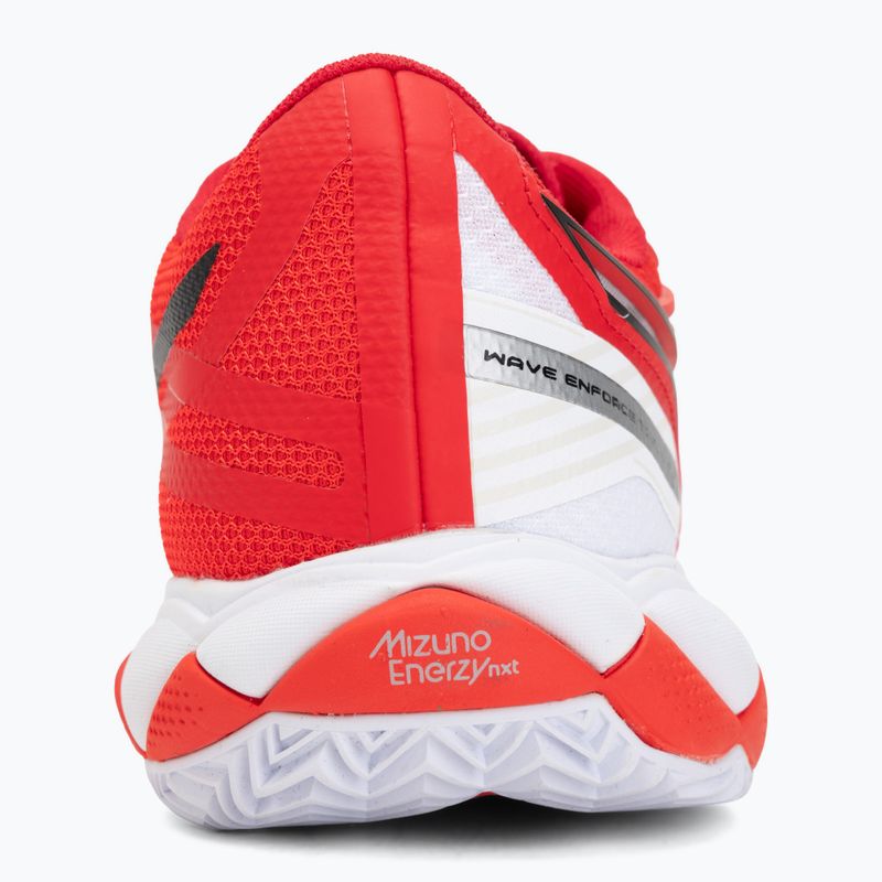 Tennisschuhe Mizuno Wave Enforce Tour 2 CC fiery red/white/sun-dried toma 6