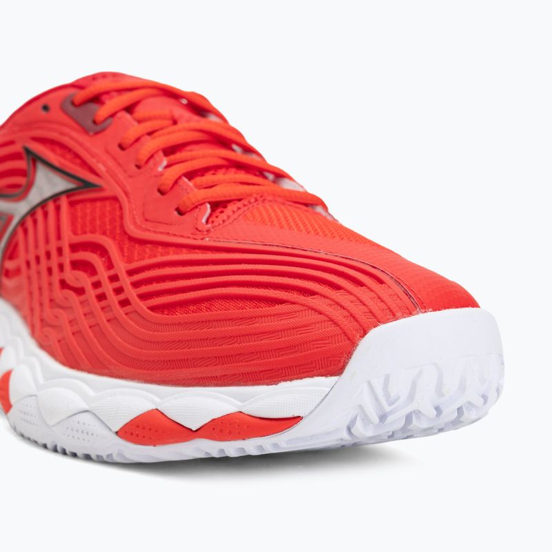 Tennisschuhe Mizuno Wave Enforce Tour 2 CC fiery red/white/sun-dried toma 7