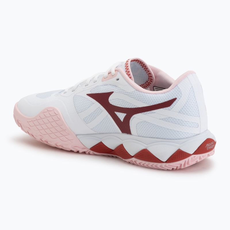 Damentennisschuhe Mizuno Wave Enforce Tour 2 CC white/pinkesque/barbados/cherry 3
