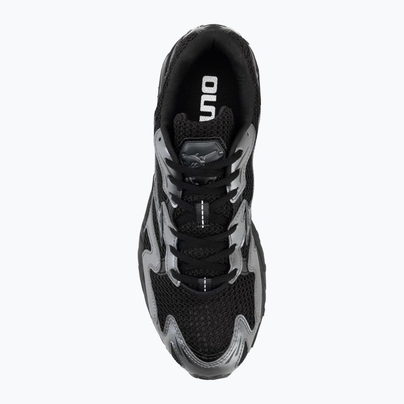 Mizuno Wave Rider 10 Laufschuhe black/black sand/metallic gray 5