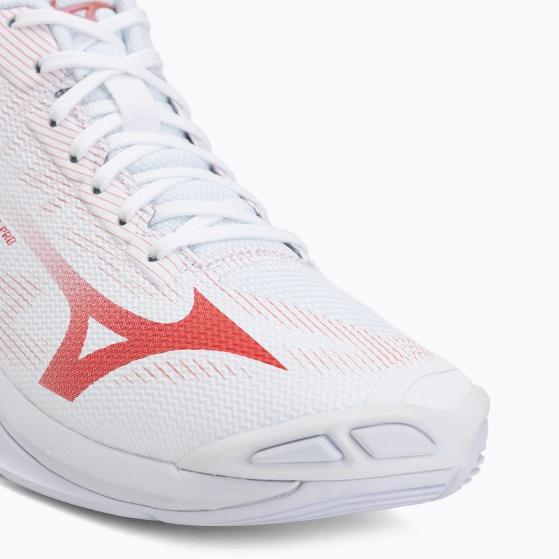 Damen-Volleyballschuhe Mizuno Wave Lightning Pro Mid white/rose elegance/lava falls 7