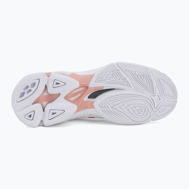 Damen-Volleyballschuhe Mizuno Wave Lightning Pro white/rose elegance/lava falls 4