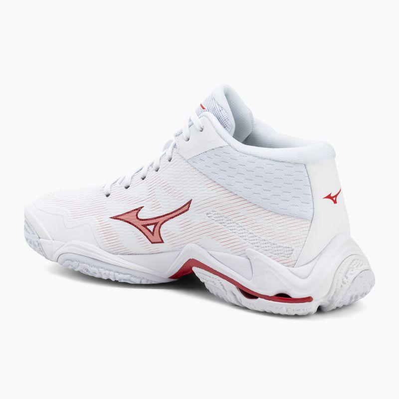 Damen-Volleyballschuhe Mizuno Wave Lightning Elite Mid white/rose elegance/lava falls 3