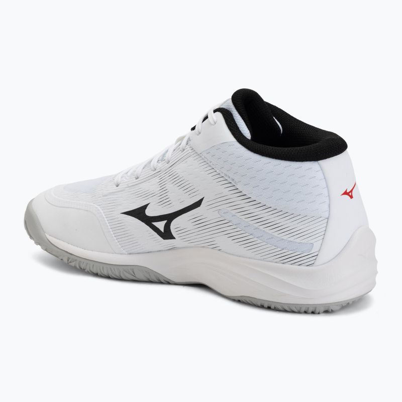 Volleyballschuhe Mizuno Lightning Select Mid white/black/fiery red 3