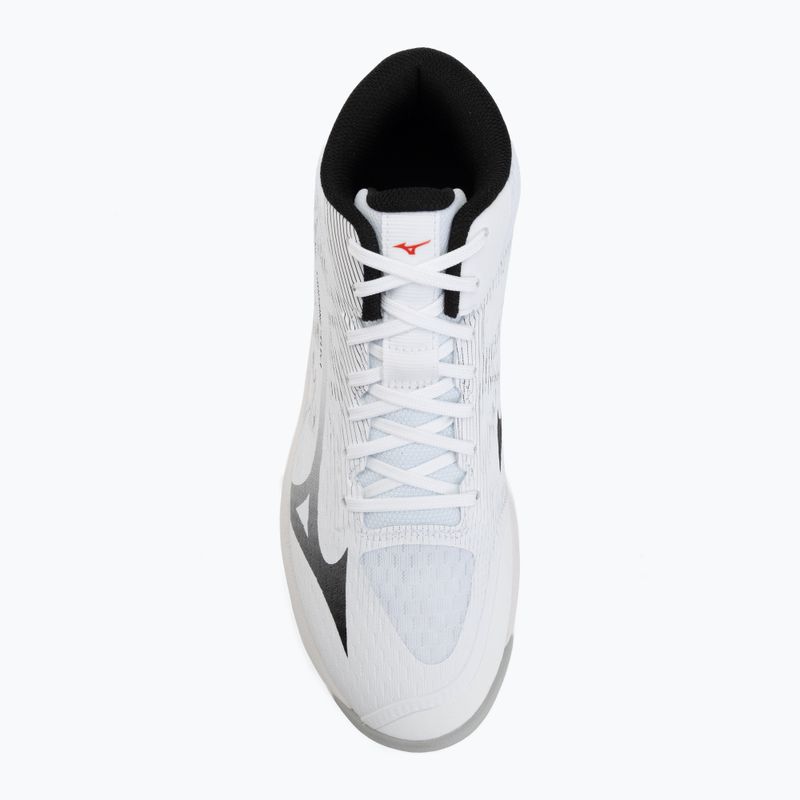 Volleyballschuhe Mizuno Lightning Select Mid white/black/fiery red 5