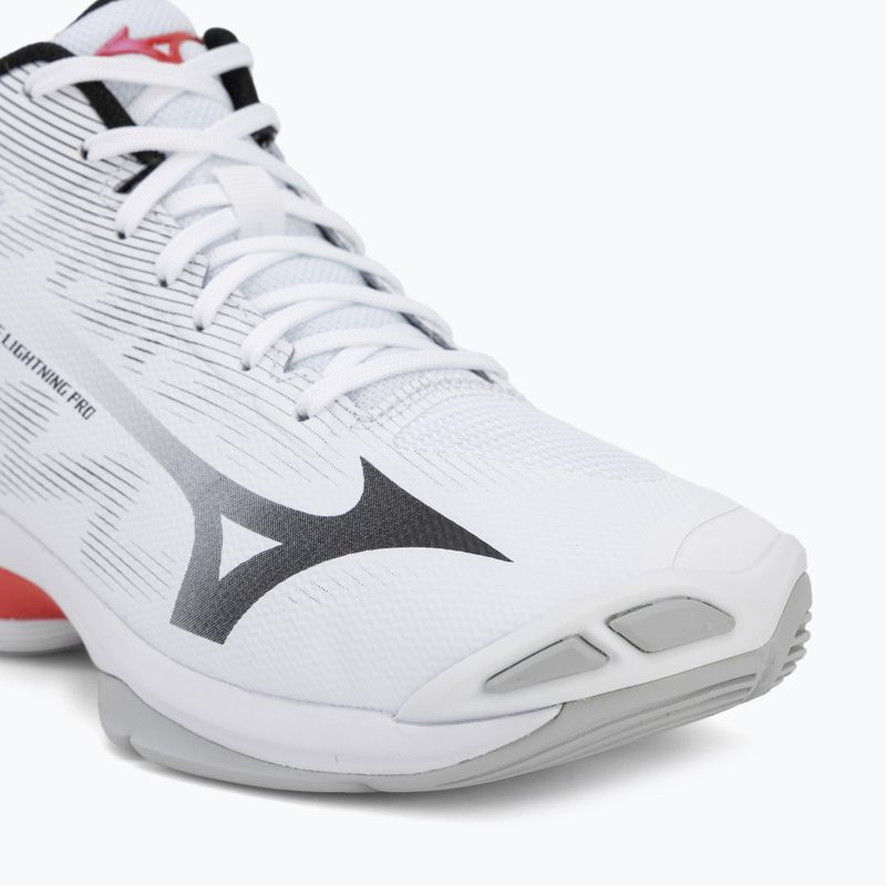 Volleyballschuhe Mizuno Wave Lightning Pro Mid white/black/fiery red 7