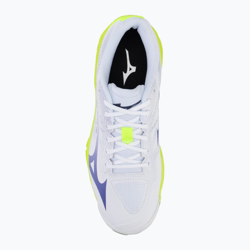 Volleyballschuhe Mizuno Wave Lightning Pro white/lighting yellow/dazzling blue 5