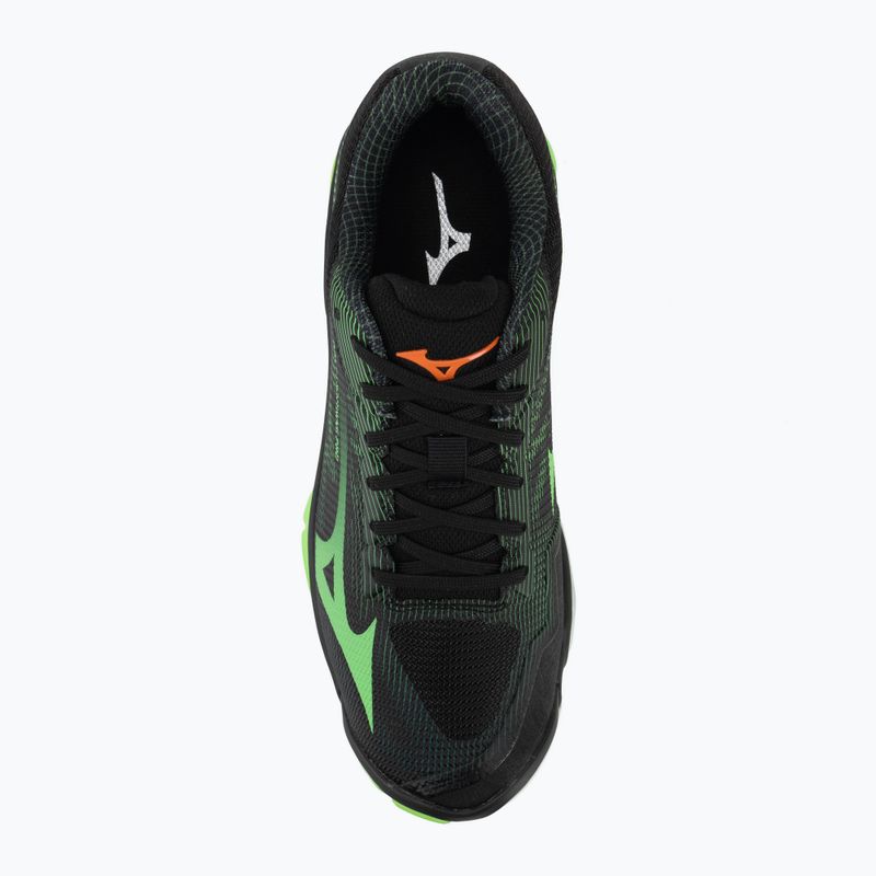 Volleyballschuhe Mizuno Wave Lightning Pro black/gloving apple/mandarin orange 5