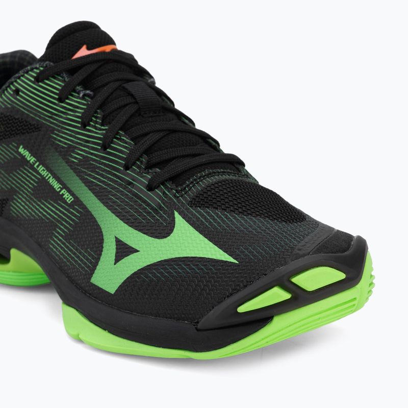 Volleyballschuhe Mizuno Wave Lightning Pro black/gloving apple/mandarin orange 7