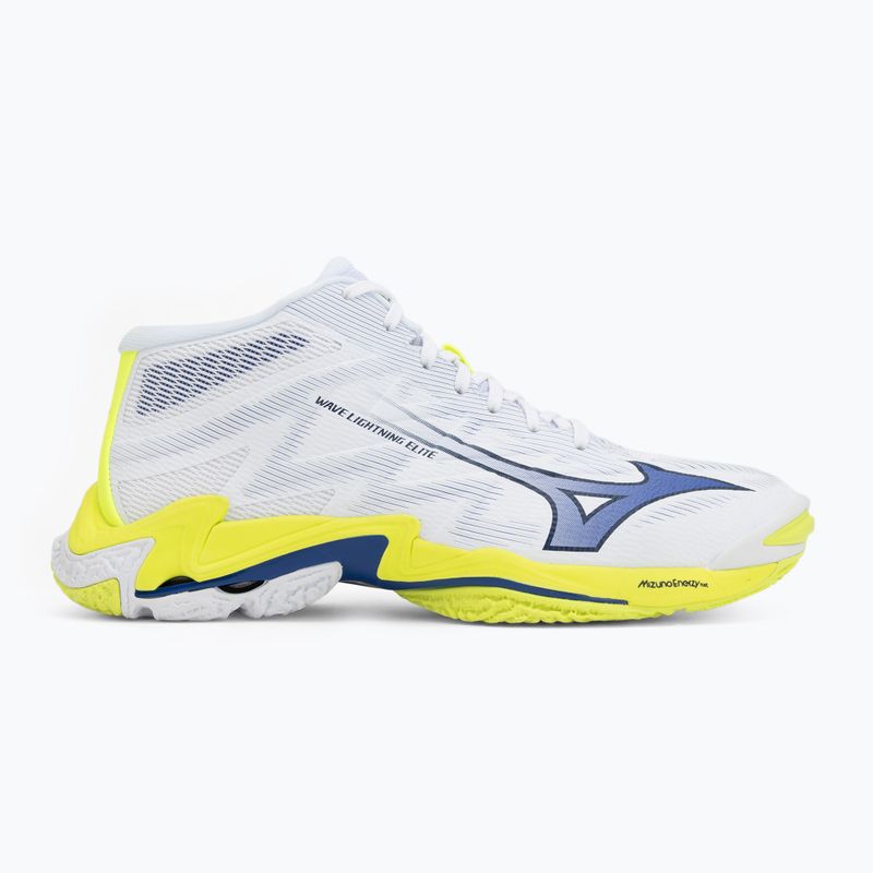 Volleyballschuhe Mizuno Wave Lightning Elite Mid white/lighting yellow/dazzling blue 2