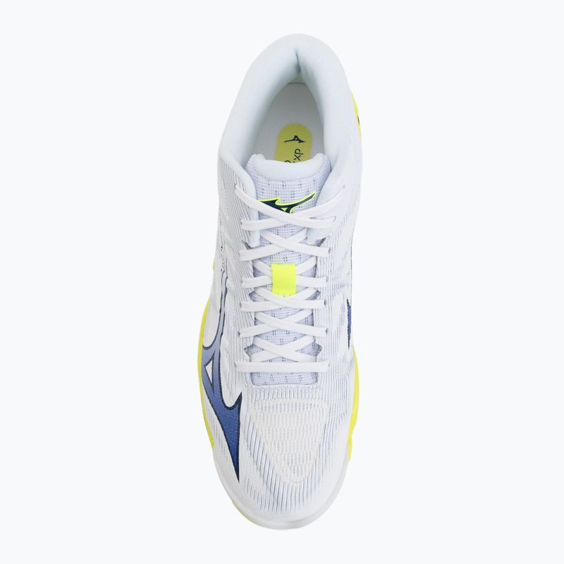 Volleyballschuhe Mizuno Wave Lightning Elite Mid white/lighting yellow/dazzling blue 5