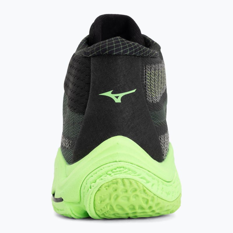 Volleyballschuhe Mizuno Wave Lightning Elite Mid black/glowing apple/mandarin orange 6