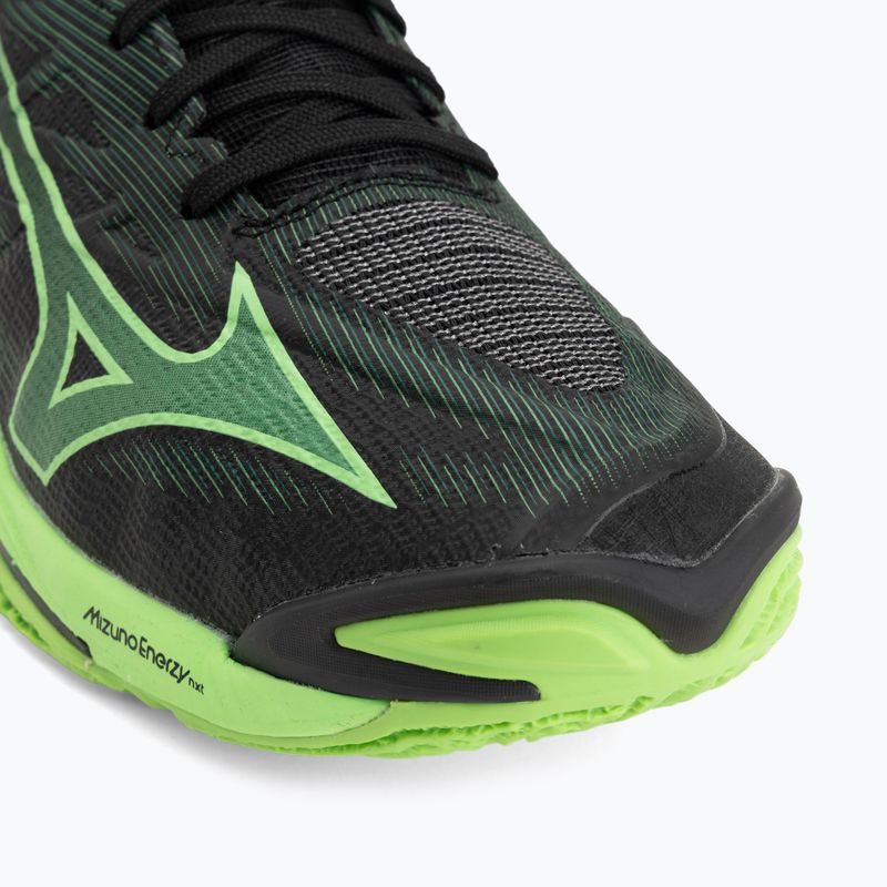 Volleyballschuhe Mizuno Wave Lightning Elite Mid black/glowing apple/mandarin orange 7