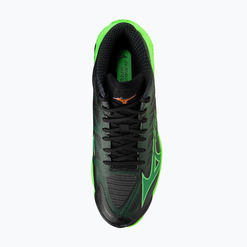Volleyballschuhe Mizuno Wave Lightning Elite Mid black/glowing apple/mandarin orange 5