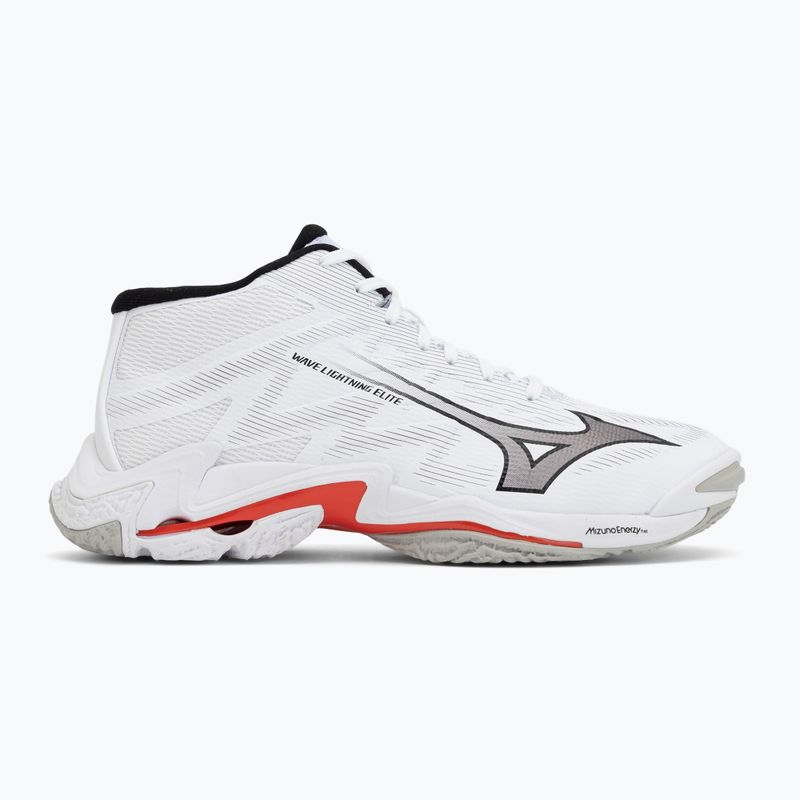 Volleyballschuhe Mizuno Wave Lightning Elite Mid white/black/fiery red 2