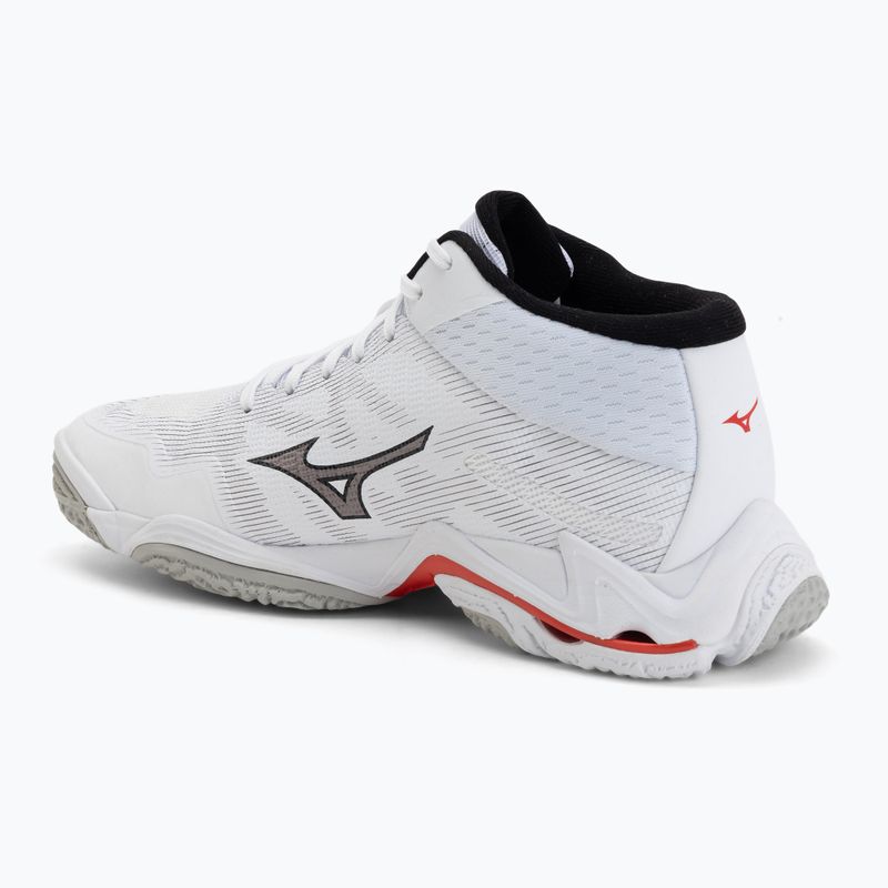 Volleyballschuhe Mizuno Wave Lightning Elite Mid white/black/fiery red 3