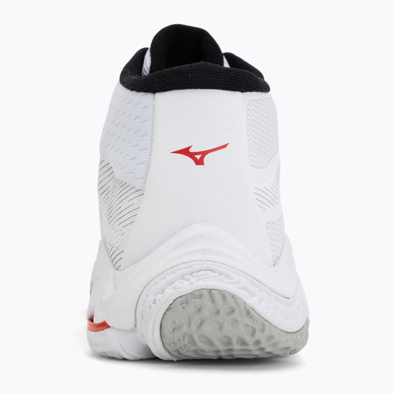 Volleyballschuhe Mizuno Wave Lightning Elite Mid white/black/fiery red 6