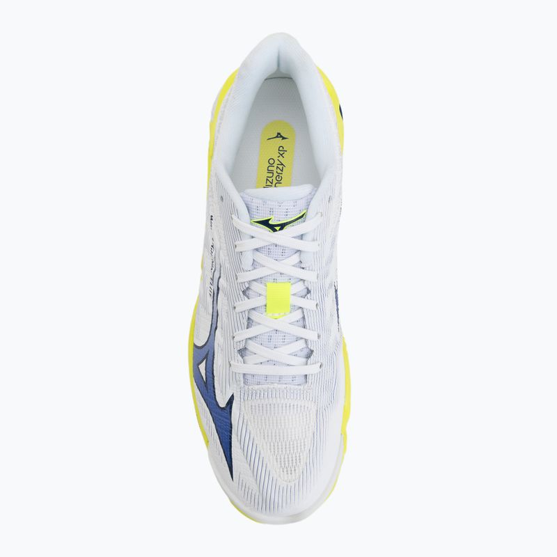 Volleyballschuhe Mizuno Wave Lightning Elite white/lighting yellow/dazzling blue 5
