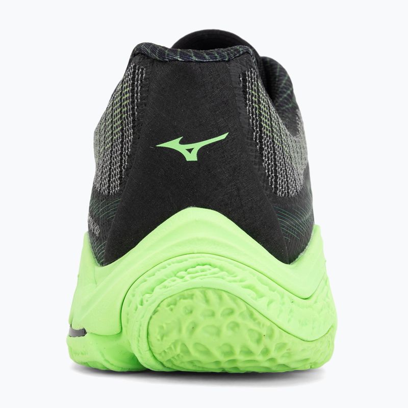 Volleyballschuhe Mizuno Wave Lightning Elite black/glowing apple/mandarin orange 6