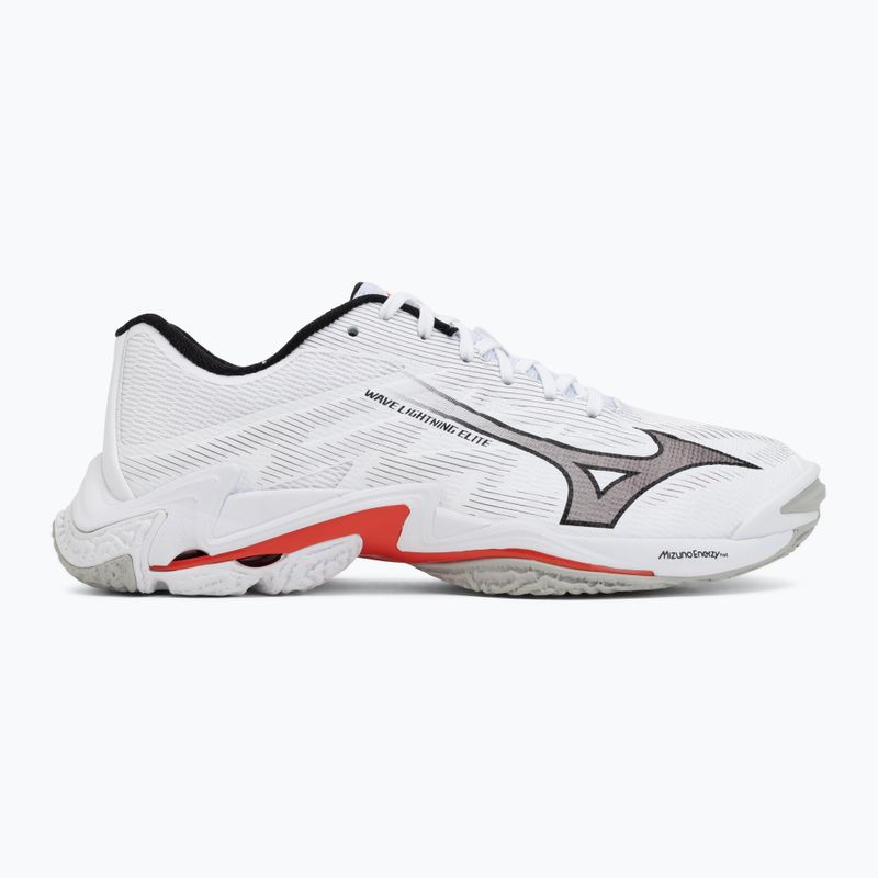 Volleyballschuhe Mizuno Wave Lightning Elite white/black/fiery red 2