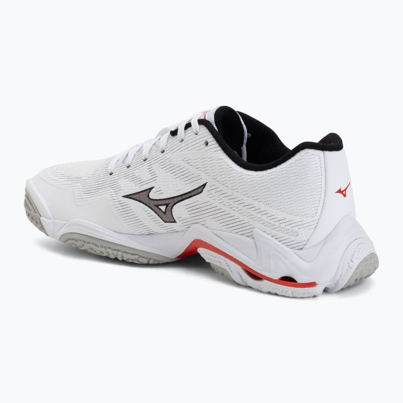 Volleyballschuhe Mizuno Wave Lightning Elite white/black/fiery red 3