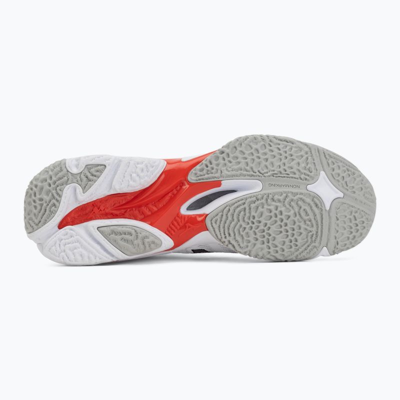 Volleyballschuhe Mizuno Wave Lightning Elite white/black/fiery red 4