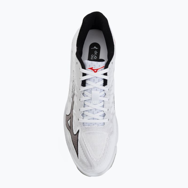 Volleyballschuhe Mizuno Wave Lightning Elite white/black/fiery red 5