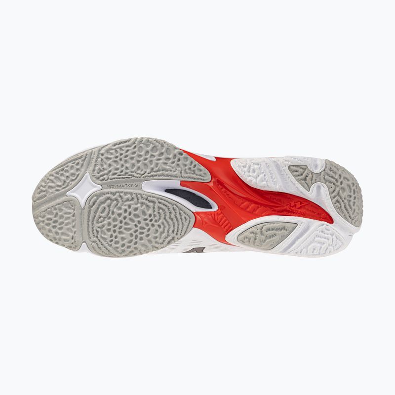 Volleyballschuhe Mizuno Wave Lightning Elite white/black/fiery red 4