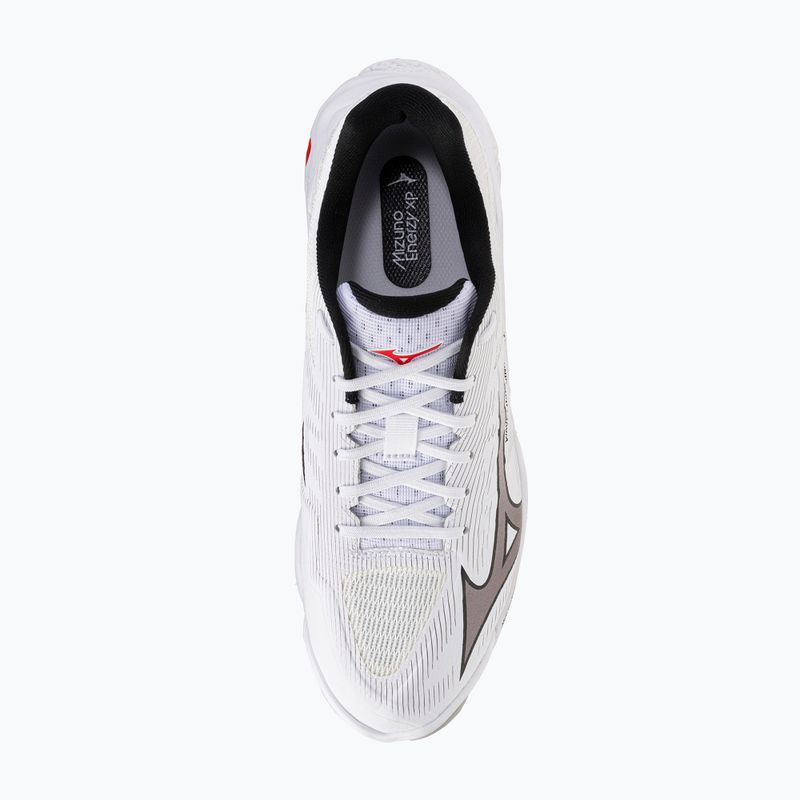 Volleyballschuhe Mizuno Wave Lightning Elite white/black/fiery red 5