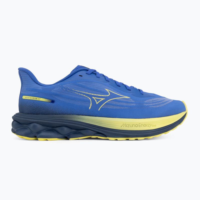 Herren-Laufschuhe Mizuno Wave Skyrise 7 dazzling blue/fortune yellow/estate blue 2