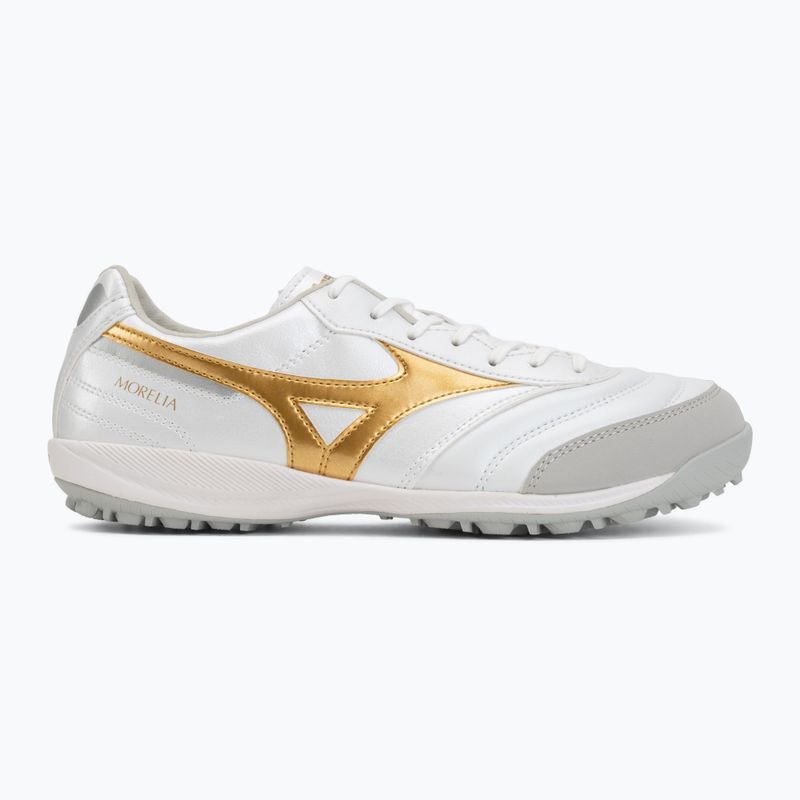 Fußballschuhe Mizuno Morelia Sala Pro TF white/football gold/galaxy silver 2