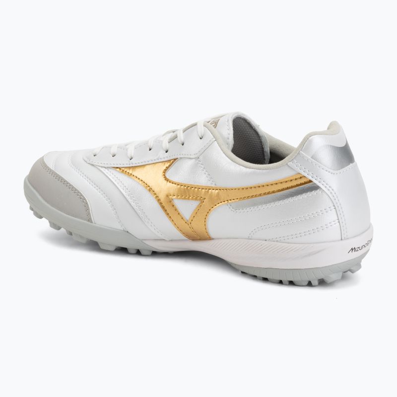 Fußballschuhe Mizuno Morelia Sala Pro TF white/football gold/galaxy silver 3