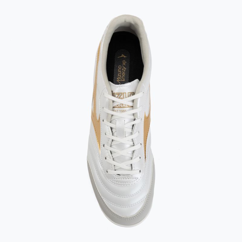 Fußballschuhe Mizuno Morelia Sala Pro IN white/football gold/galaxy silver 5