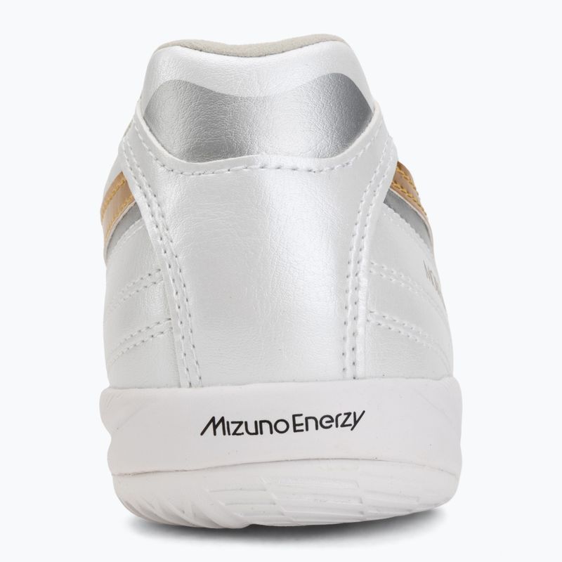 Fußballschuhe Mizuno Morelia Sala Pro IN white/football gold/galaxy silver 6