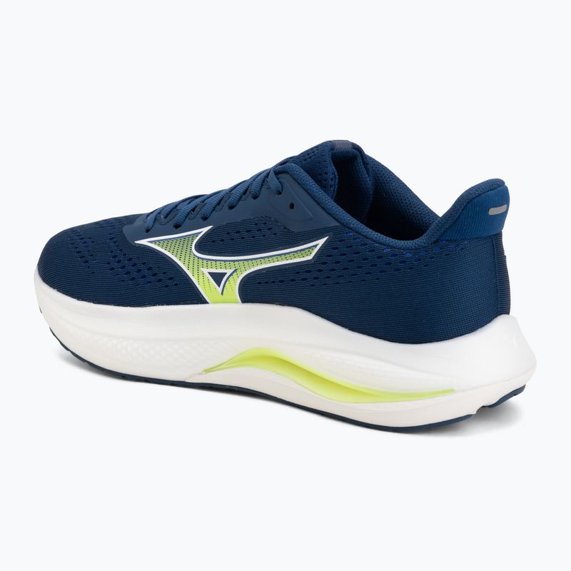 Herren-Laufschuhe Mizuno Wave Inspire 22 estate blue/lightning yellow 3