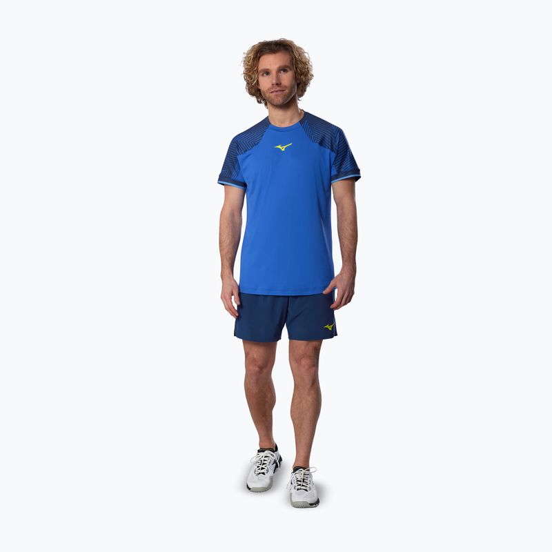 Herren T-Shirt Mizuno Stargazer Shadow Polo dazzling blue 2