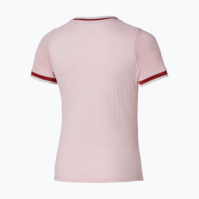 Damen-Tennis-T-Shirt Mizuno Stargazer Tee pinkesque 4