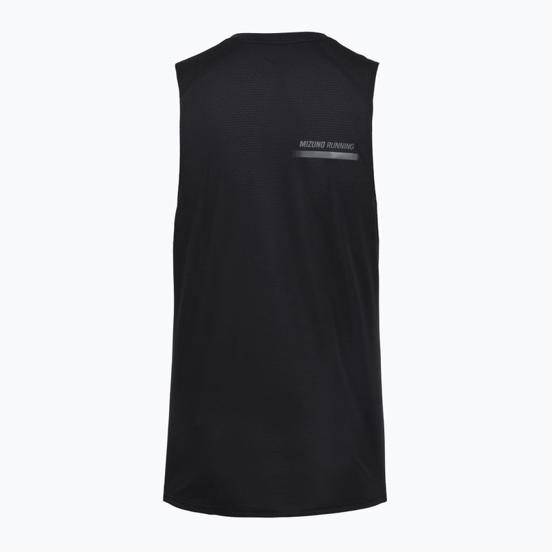Herren-Laufshirt Mizuno Active DryAeroFlow Tank Top black 2