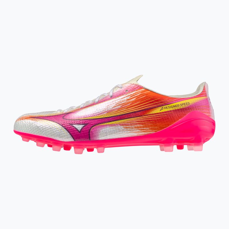 Fußballschuhe Mizuno Alfa III Elite AG white/fuchsia purple