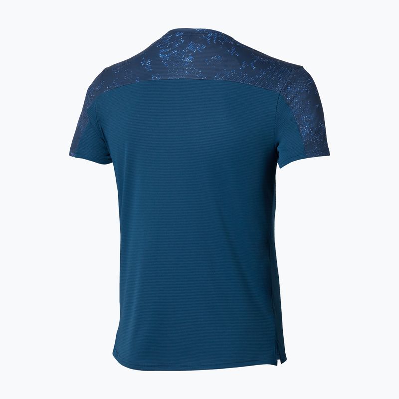 Herren-Laufshirt  Mizuno Active DryAeroFlow Graphic estate blue 3
