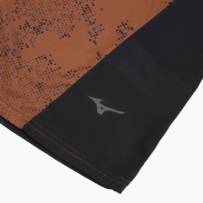 Herren-Laufshirt Mizuno Active DryAeroFlow Graphic copper brown 3