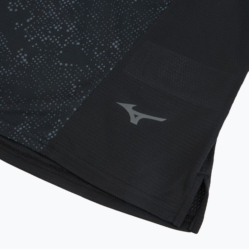 Herren-Laufshirt Mizuno Active DryAeroFlow Graphic black/gray 3