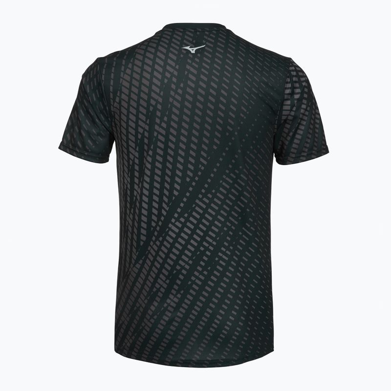 Herren-Laufshirt Mizuno Core Graphic Tee black/gray 2