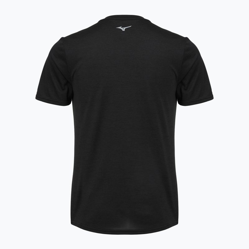 Herren-Laufshirt Mizuno Core Run Short Sleeve Tee black 2