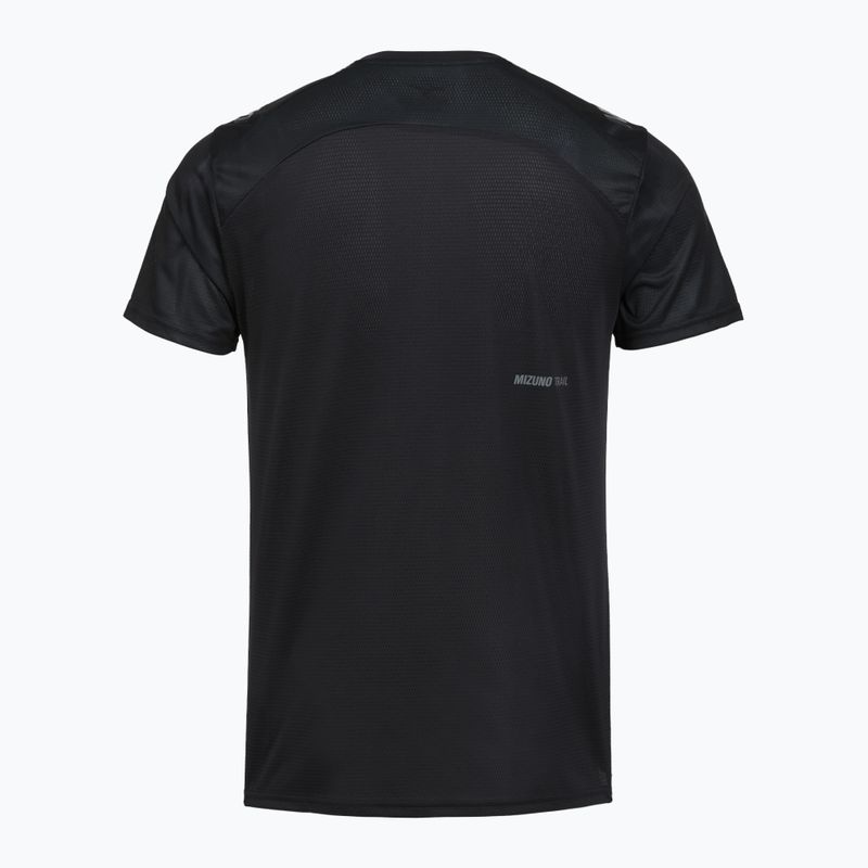 Herren-Laufshirt Mizuno Trail Graphic Tee black 2