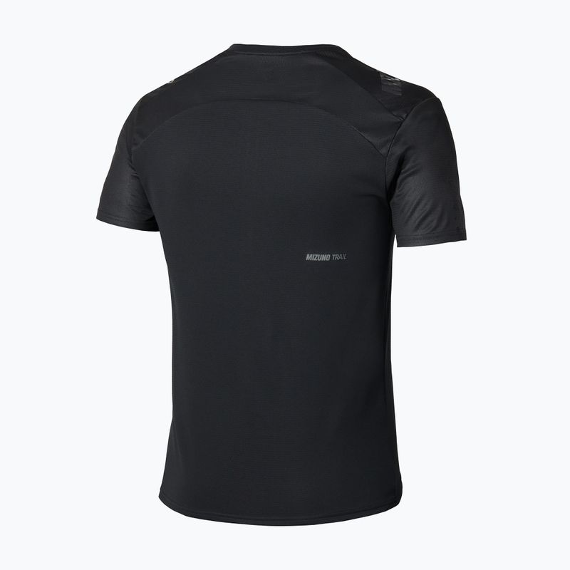 Herren-Laufshirt Mizuno Trail Graphic Tee black 2