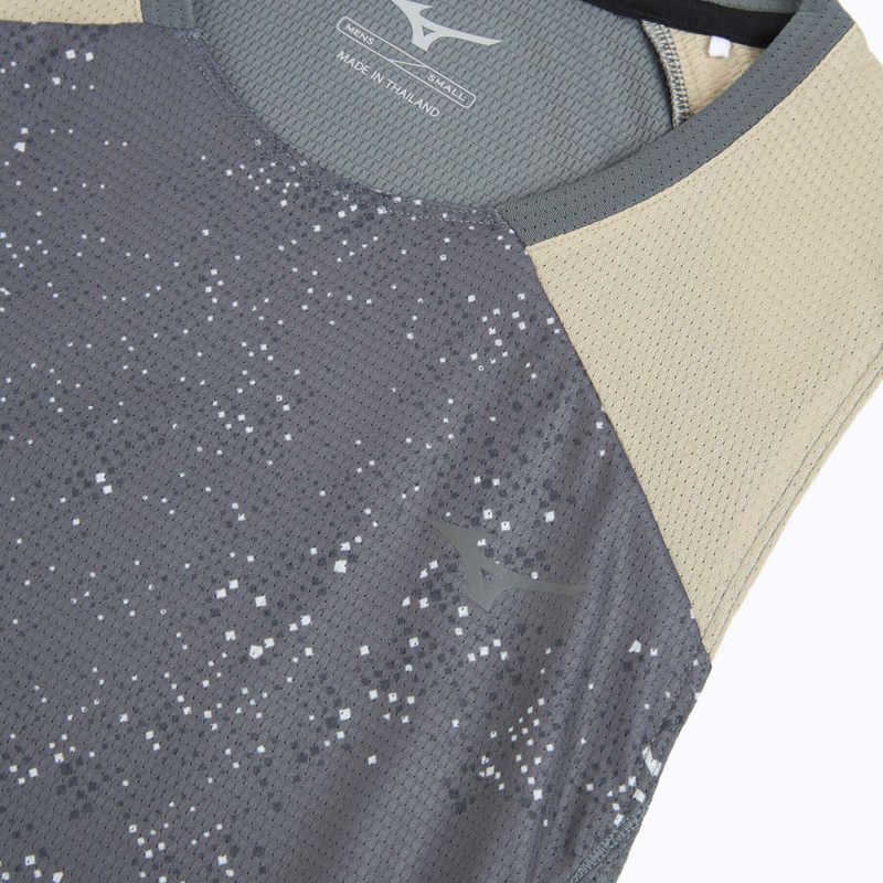 Herren-Laufshirt Mizuno Active DryAeroFlow Graphic Tank Top lava smoke 3